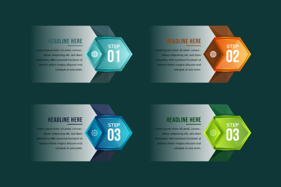 Arrow Infographic Hexagon Transparency: A Visual Tool for Clearer Ideas