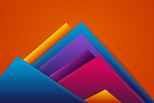 Colorful Papercut Geometric Background: A Designer's Guide to When and How to Use This Layered Look