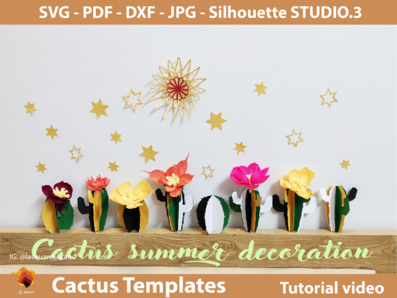 DIY Paper Cactus Templates