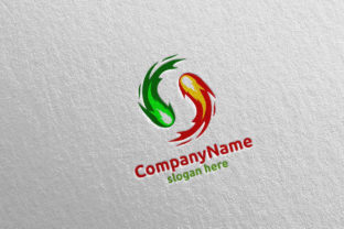 Fire and Flame Yin Yang Logo 13: Balancing Elemental Forces in Design