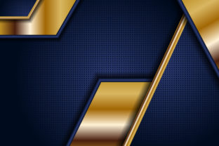 Gold Blue Gradient Geometric Background: A Visual Tool for Modern Design