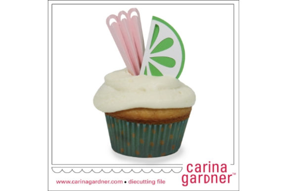 Lacy Lime Cupcake Topper: Elegant Decor for Any Occasion