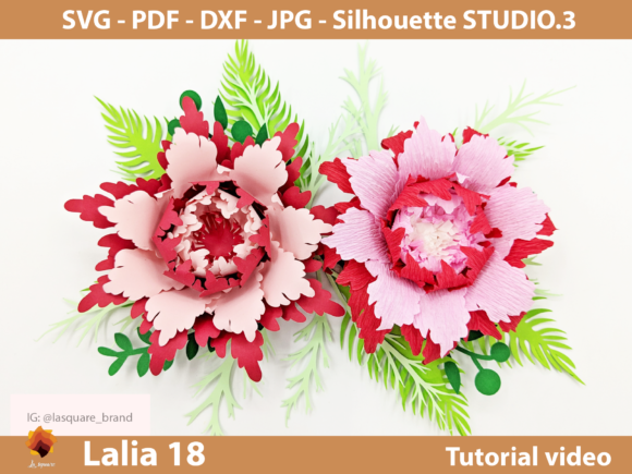 Lalia 18 Paper Flowers Templates in Set