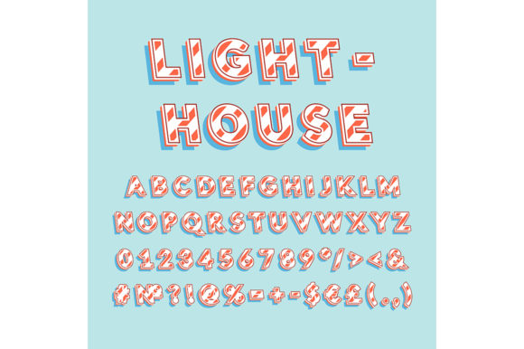 Lighthouse Vintage Vector Alphabet Set: A Designer's Guide to Retro Typography