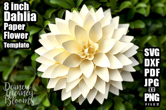 Making the Most of an 8-Inch Dahlia Paper Flower Template