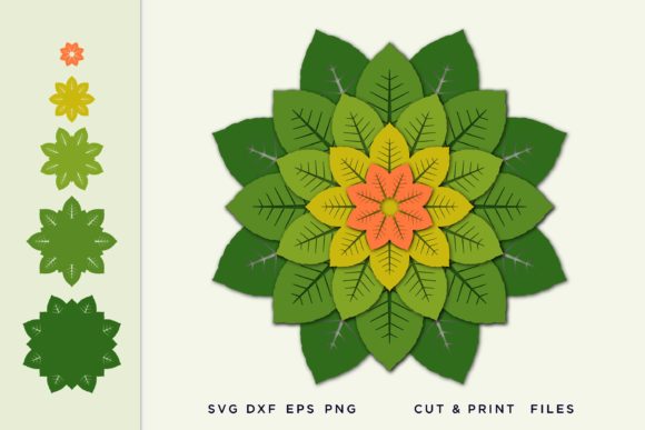 Paper Leaves Flowers Templates for Creative Crafting