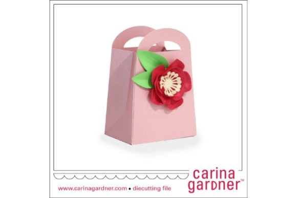Pretty Flower Favor Bag in Modern Design