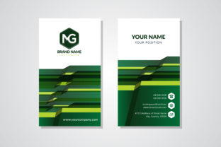 The Green Vertical Business Card Abstract: Designing for a Sustainable First Impression