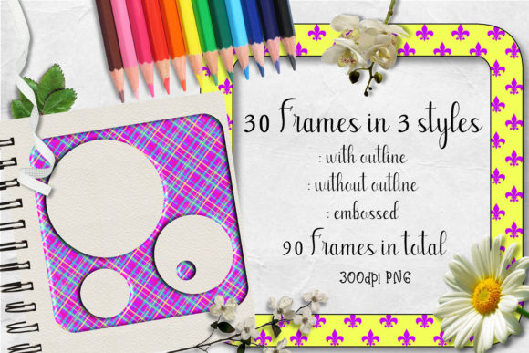 Using Sherbet Dip Square Frames CU Clipart Set
